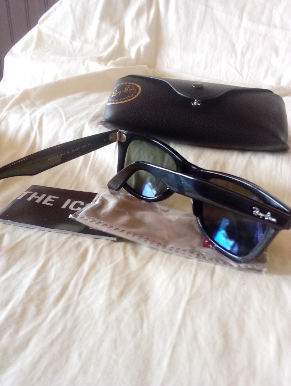 Ray-Ban Original Wayfarer RB2140 Black Polarized 50mm - Picture 2 of 2